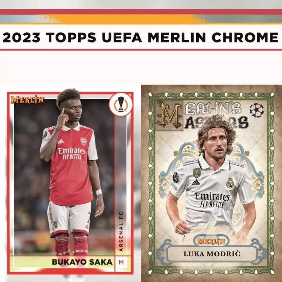 2022-2023 Topps Merlin chrome UEFA チャンピオンズサッカーカードブラスターボックス