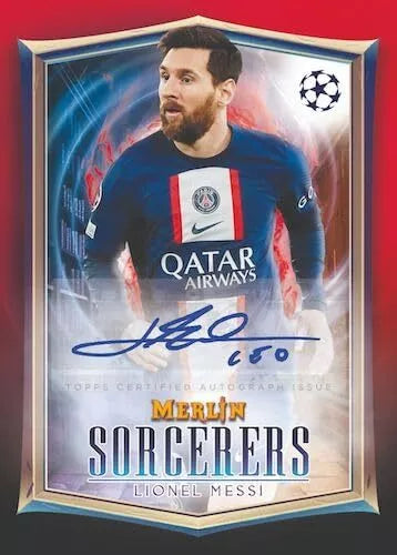 2022-2023 Topps Merlin chrome UEFA チャンピオンズサッカーカードブラスターボックス